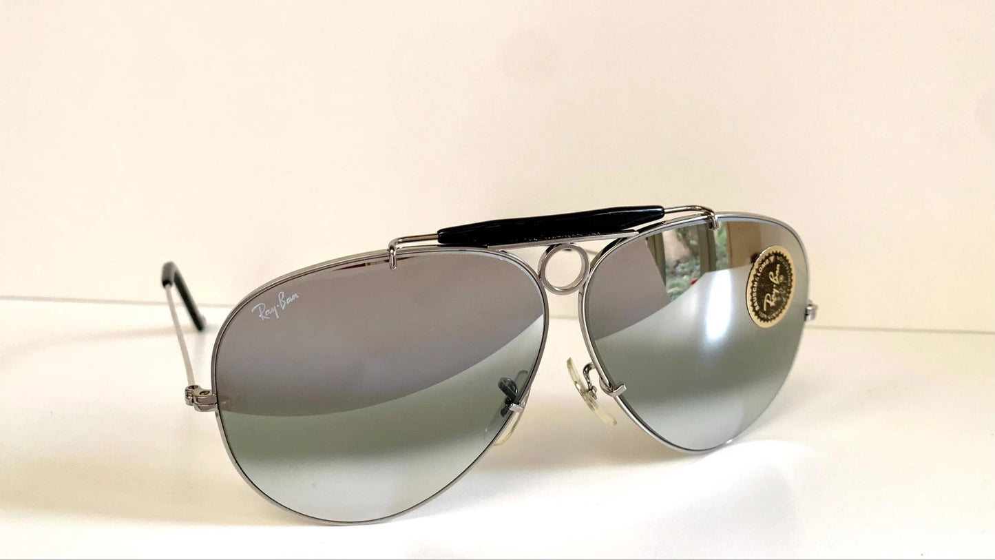 Ray Ban B&L Shooters Aviators 62mm - double gradient mirrored vintage sunglasses