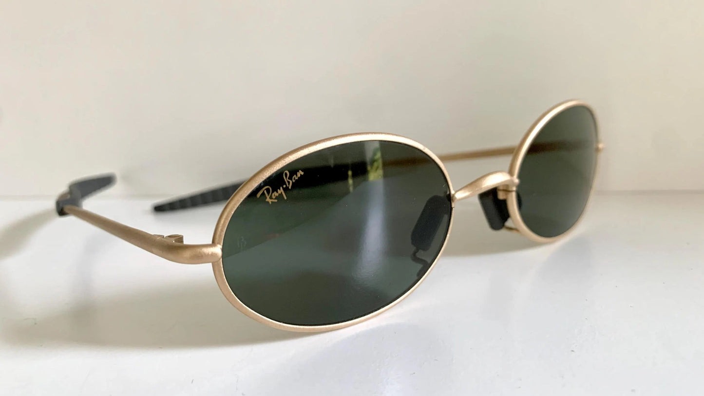 Ray Ban B&L USA NOS vintage sunglasses - W2388 Orbs gold matte frame