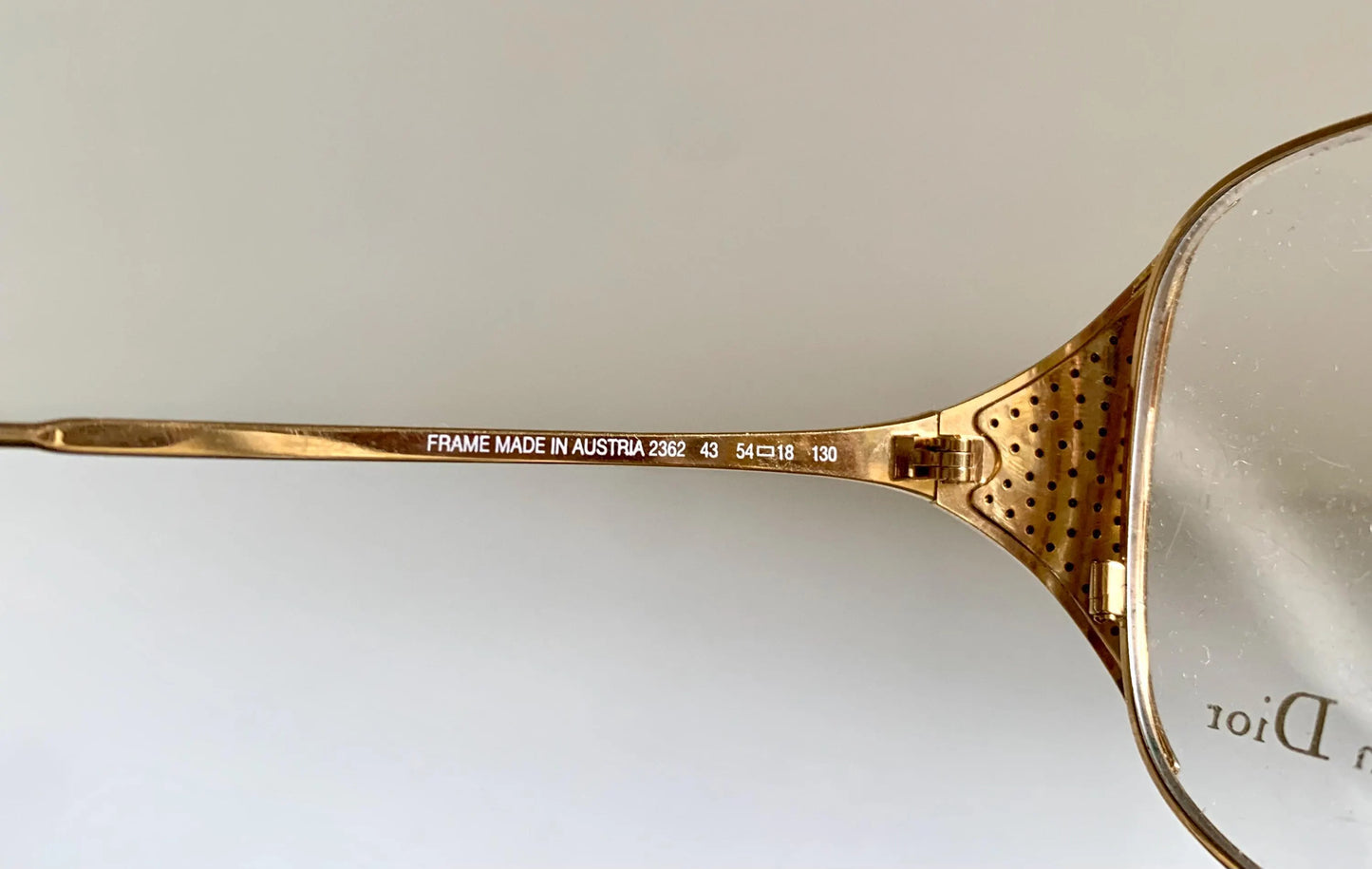 Christian Dior Vintage glasses - 2362 strass golden metal frames