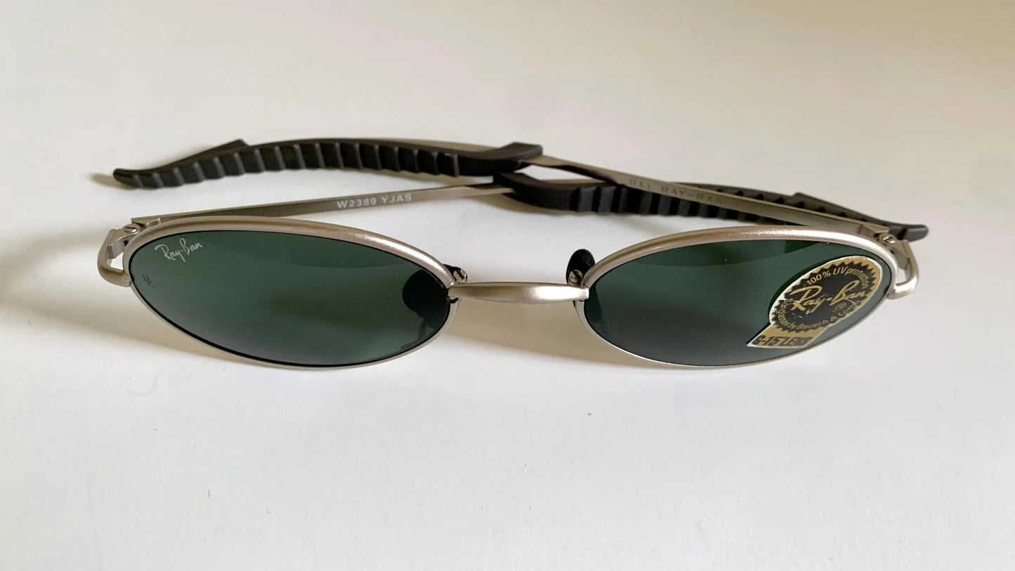 Ray Ban B&L USA NOS vintage sunglasses - W2389 Orbs silver matte frame