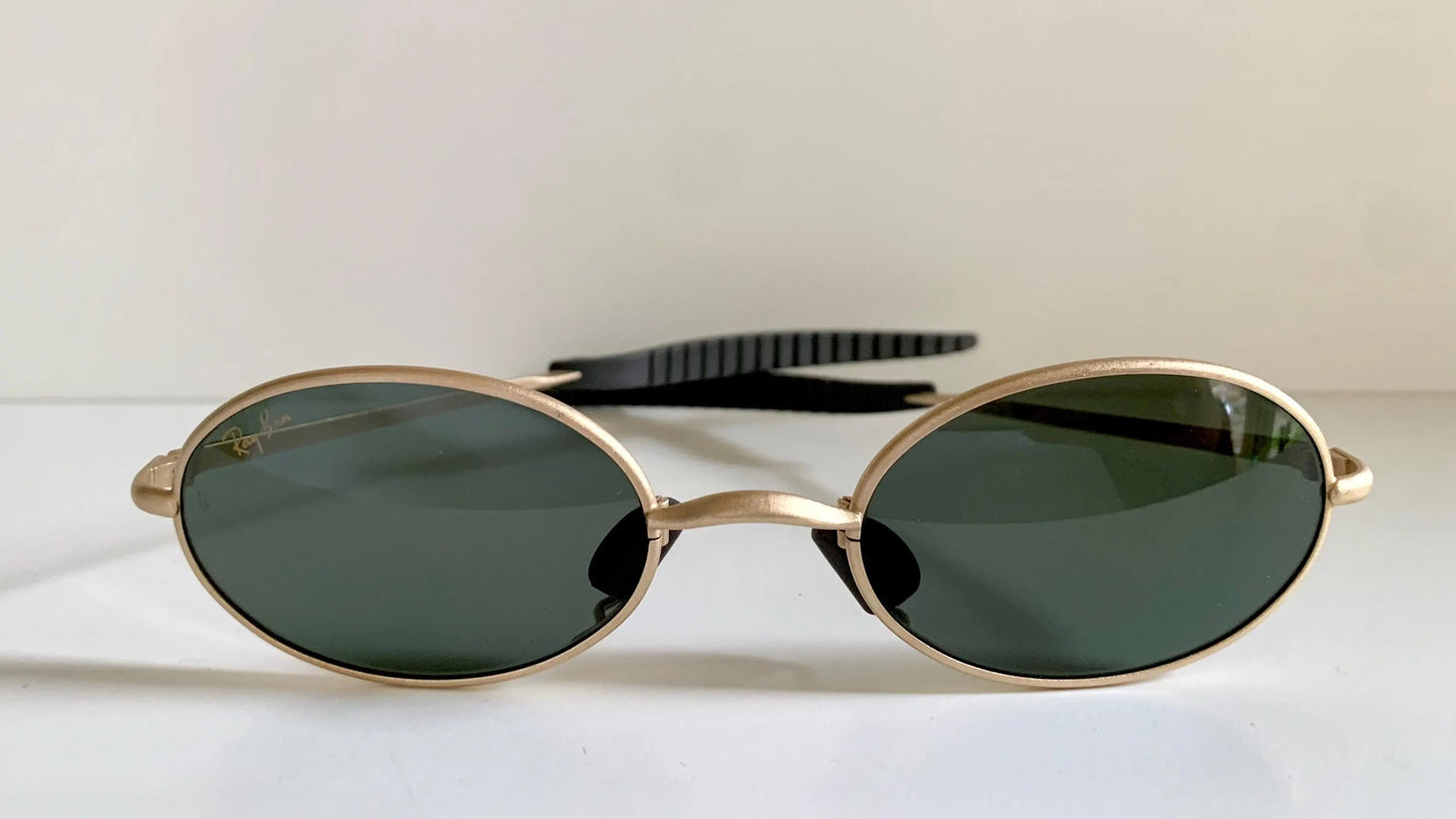 Ray Ban B&L USA NOS vintage sunglasses - W2388 Orbs gold matte frame