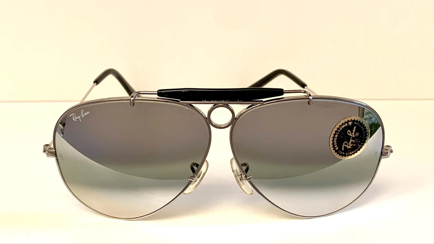 Ray Ban B&L Shooters Aviators 62mm - double gradient mirrored vintage sunglasses