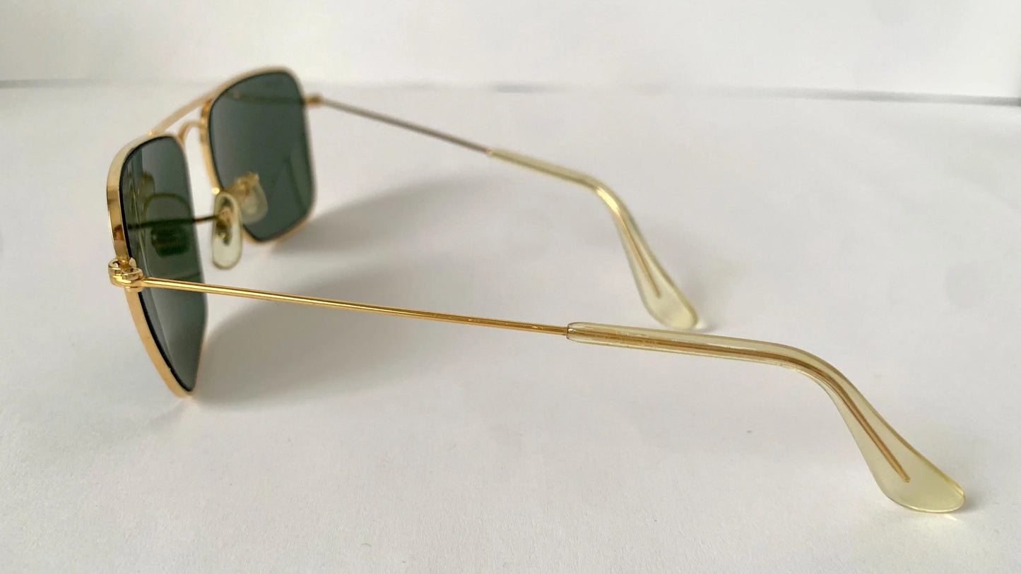 Ray Ban B&L USA vintage sunglasses - Caravan 52 Gold 80s frames