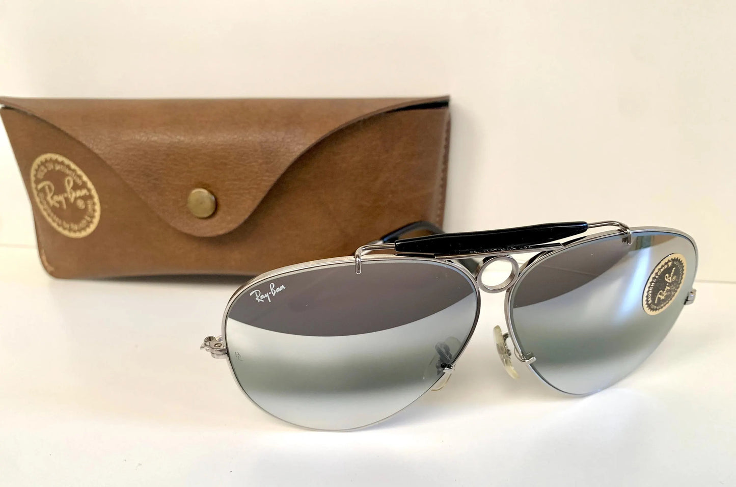 Ray Ban B&L Shooters Aviators 62mm - double gradient mirrored vintage sunglasses