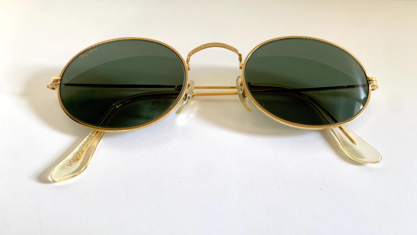 Ray Ban B&L USA vintage sunglasses - W0976 Classic Oval Gold