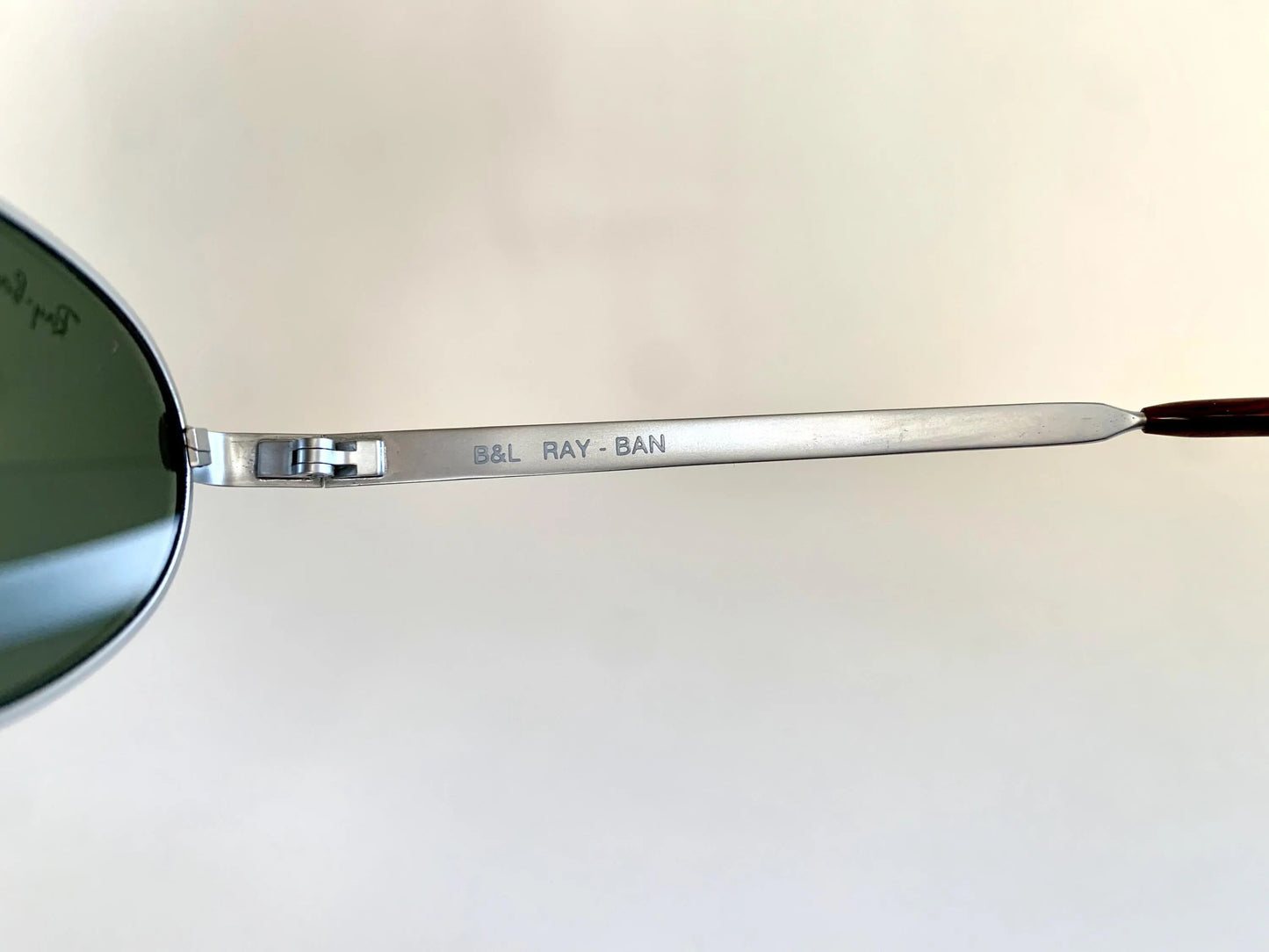 Ray Ban B&L USA vintage sunglasses - Sidestreet Diner matte silver frame