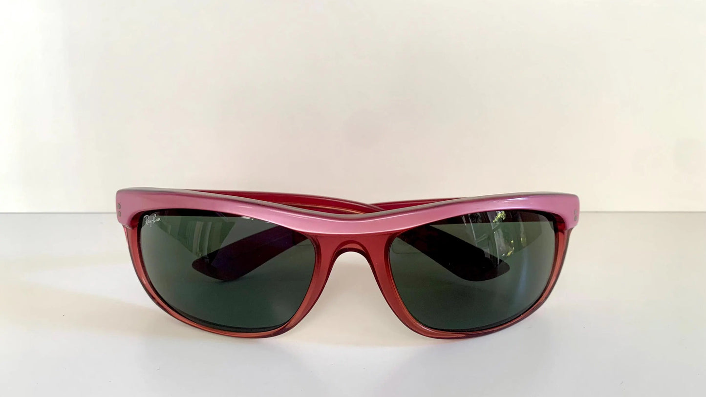 Ray Ban B&L USA vintage sunglasses - Balorama pink and red 80s frames