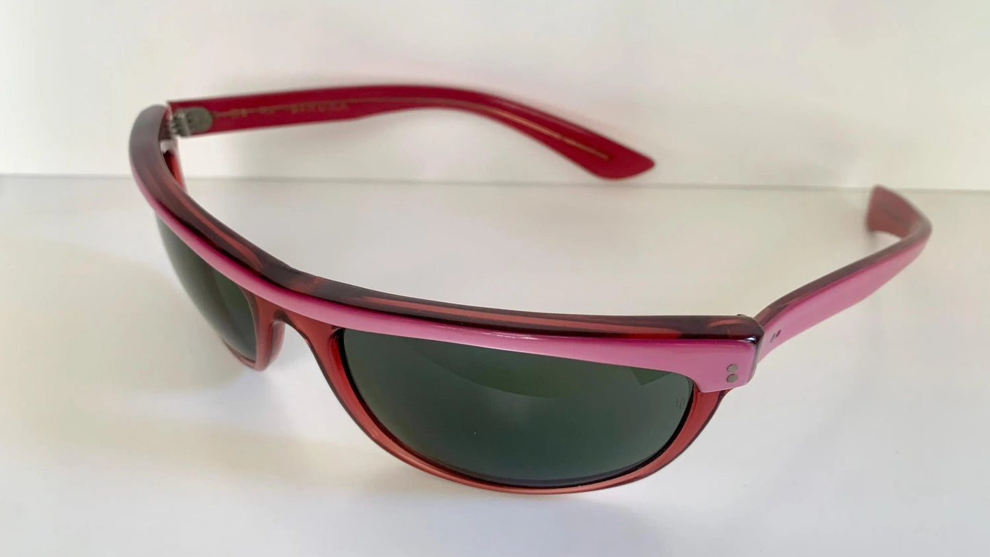 Ray Ban B&L USA vintage sunglasses - Balorama pink and red 80s frames