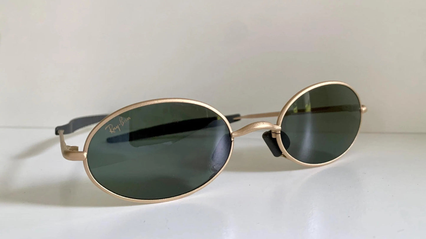Ray Ban B&L USA NOS vintage sunglasses - W2388 Orbs gold matte frame