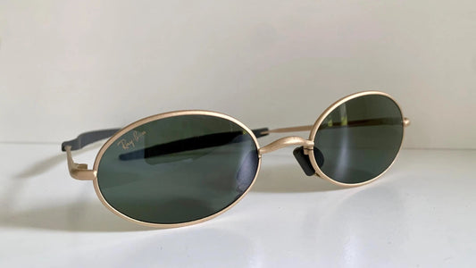 Ray Ban B&L USA NOS vintage sunglasses - W2388 Orbs gold matte frame