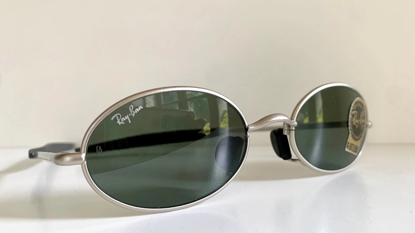Ray Ban B&L USA NOS vintage sunglasses - W2389 Orbs silver matte frame