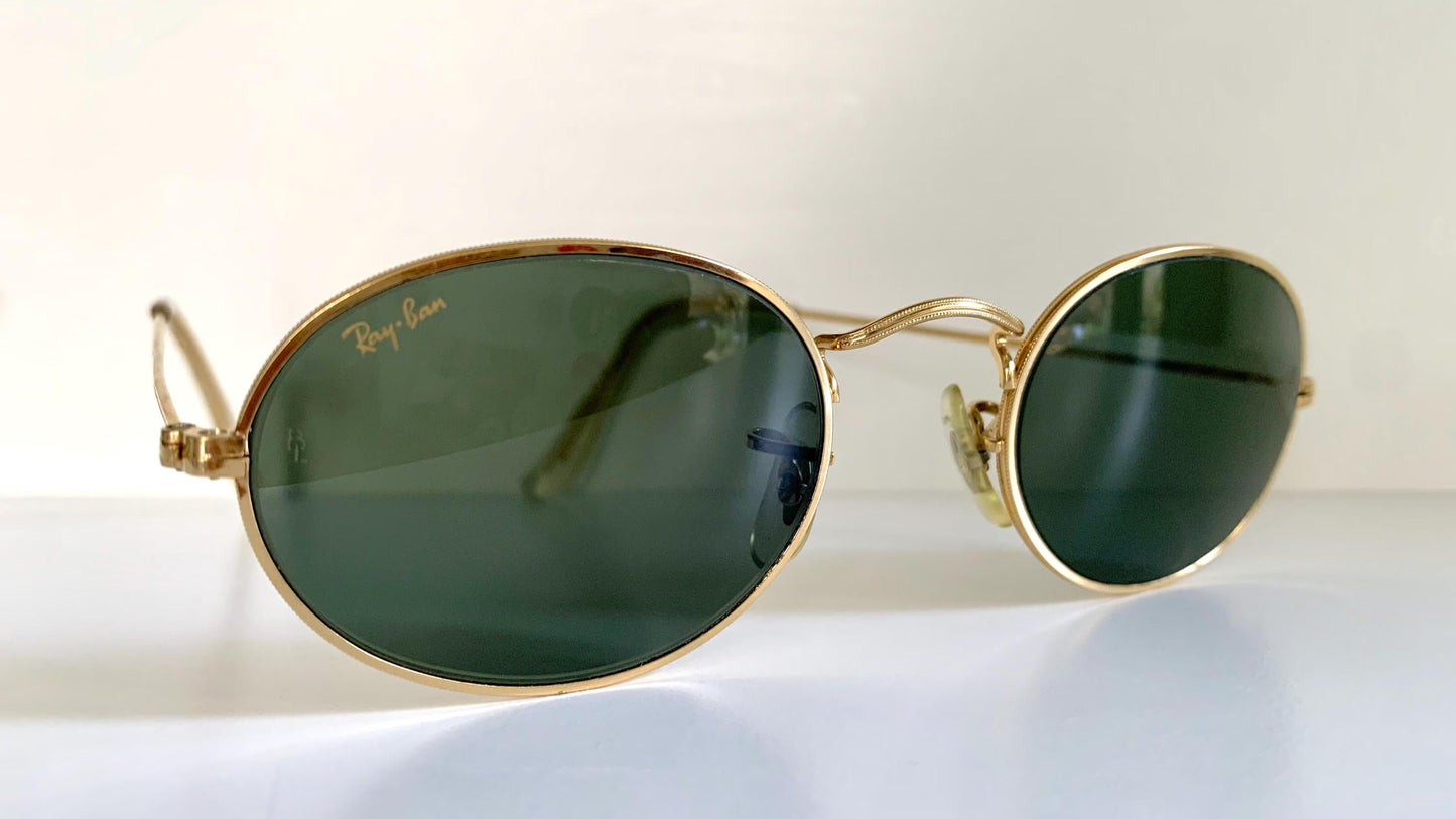 Ray Ban B&L USA vintage sunglasses - W0976 Classic Oval Gold