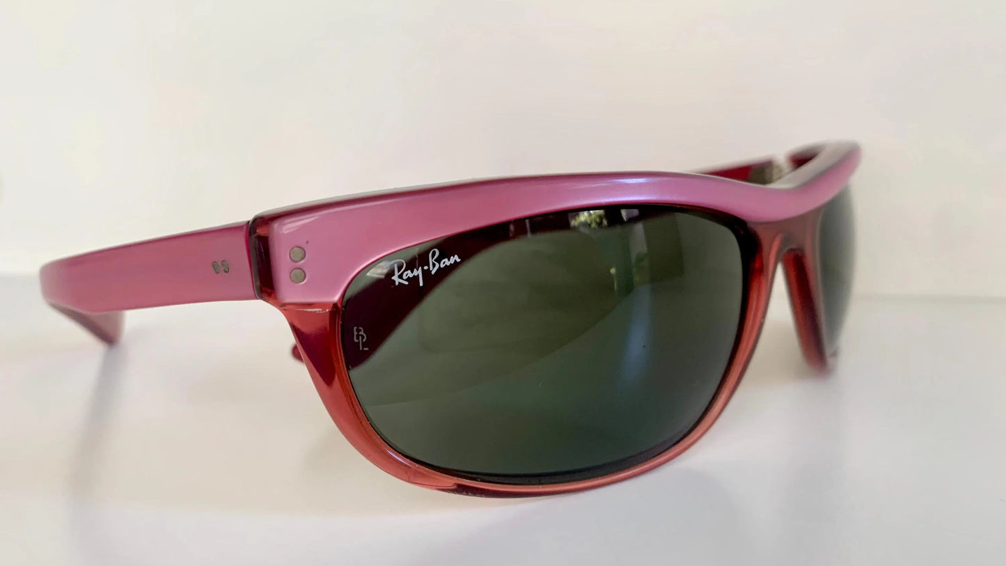 Ray Ban B&L USA vintage sunglasses - Balorama pink and red 80s frames