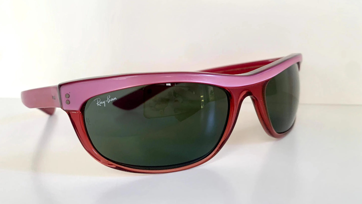Ray Ban B&L USA vintage sunglasses - Balorama pink and red 80s frames