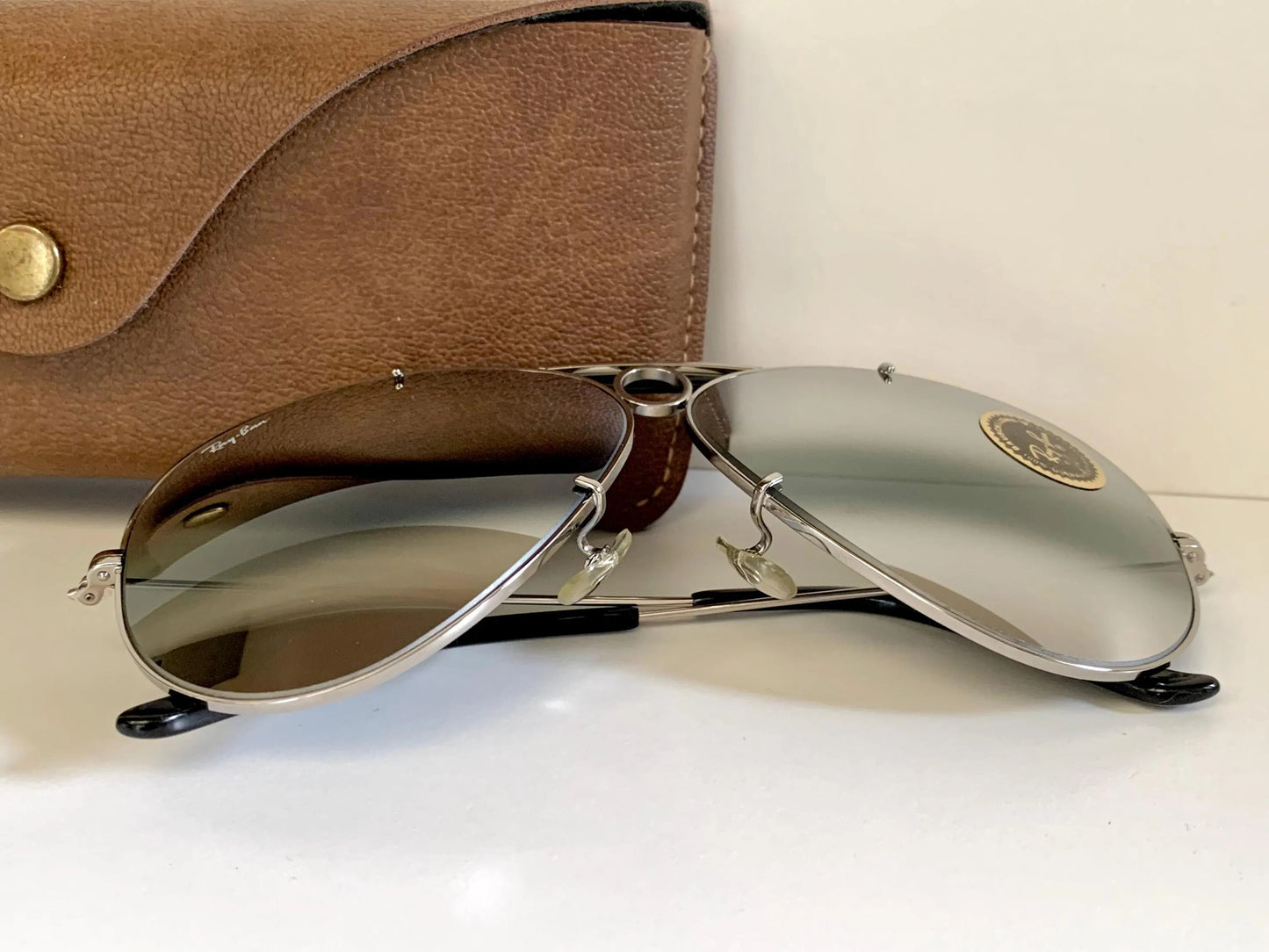 Ray Ban B&L Shooters Aviators 62mm - double gradient mirrored vintage sunglasses
