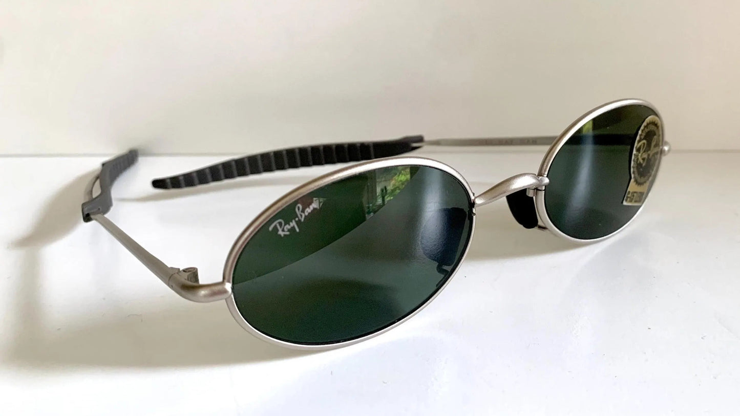 Ray Ban B&L USA NOS vintage sunglasses - W2389 Orbs silver matte frame