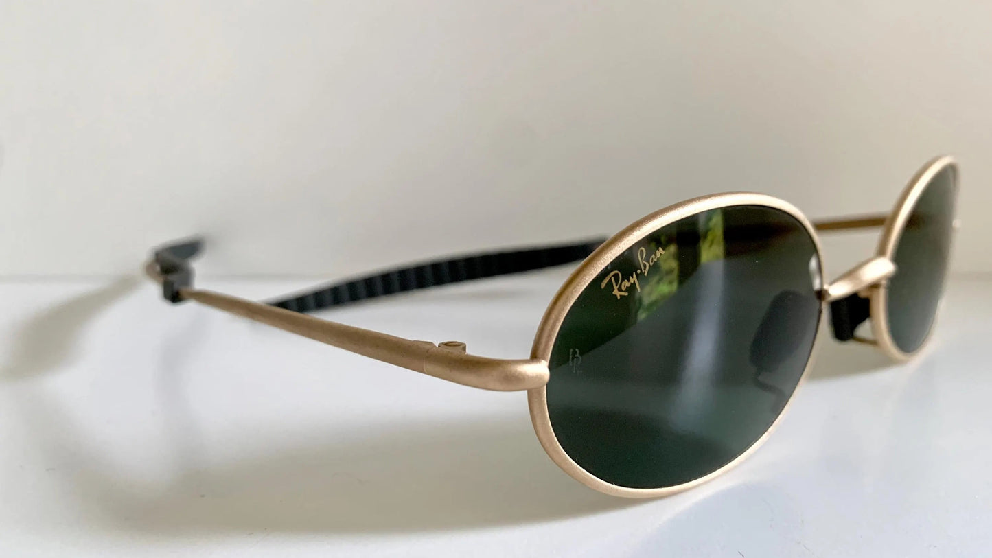 Ray Ban B&L USA NOS vintage sunglasses - W2388 Orbs gold matte frame