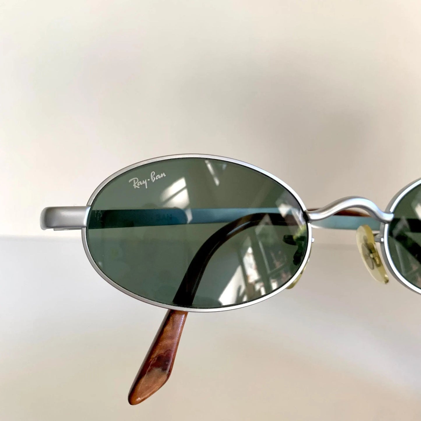 Ray Ban B&L USA vintage sunglasses - Sidestreet Diner matte silver frame