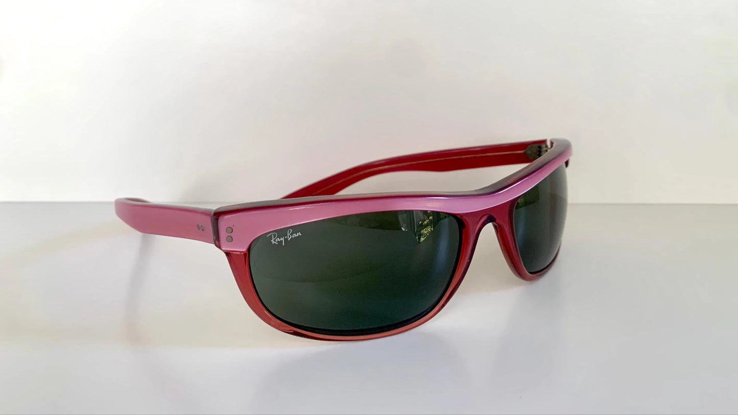 Ray Ban B&L USA vintage sunglasses - Balorama pink and red 80s frames