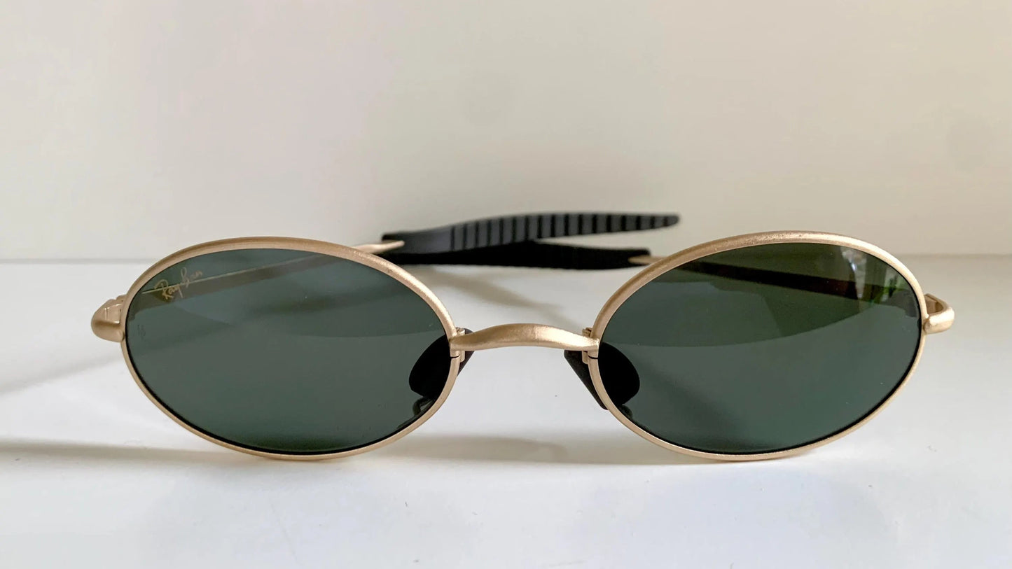 Ray Ban B&L USA NOS vintage sunglasses - W2388 Orbs gold matte frame