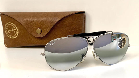 Ray Ban B&L Shooters Aviators 62mm - double gradient mirrored vintage sunglasses