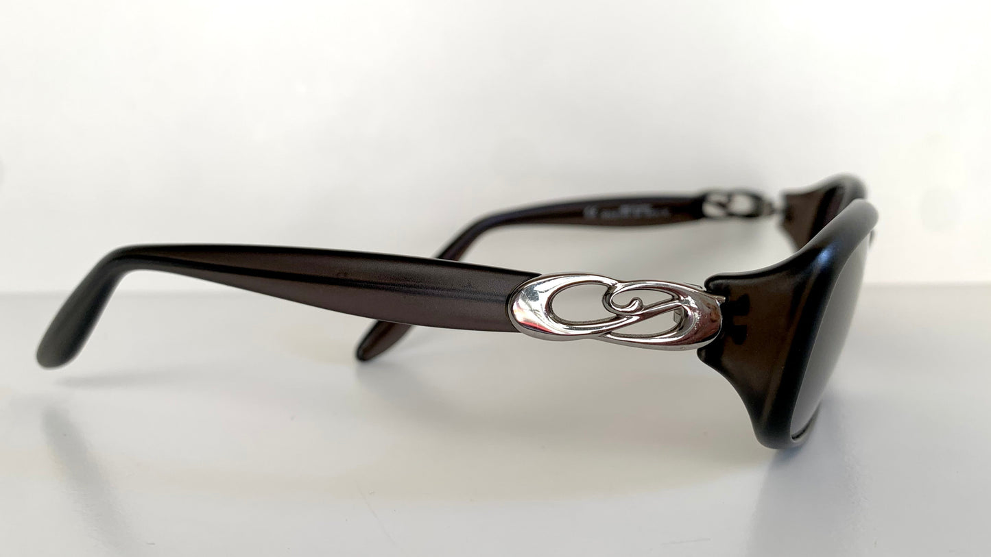 Christian Dior Vintage 90s Sunglasses - Dolce Vita dark grey frames