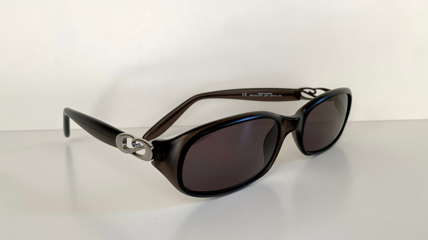 Christian Dior Vintage 90s Sunglasses - Dolce Vita dark grey frames