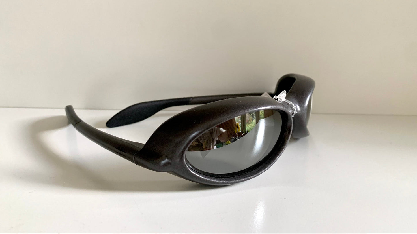 Vintage Vuarnet Extreme HERMIDAS 00s sunglasses - wrap mirrored frames made in France (Copy)