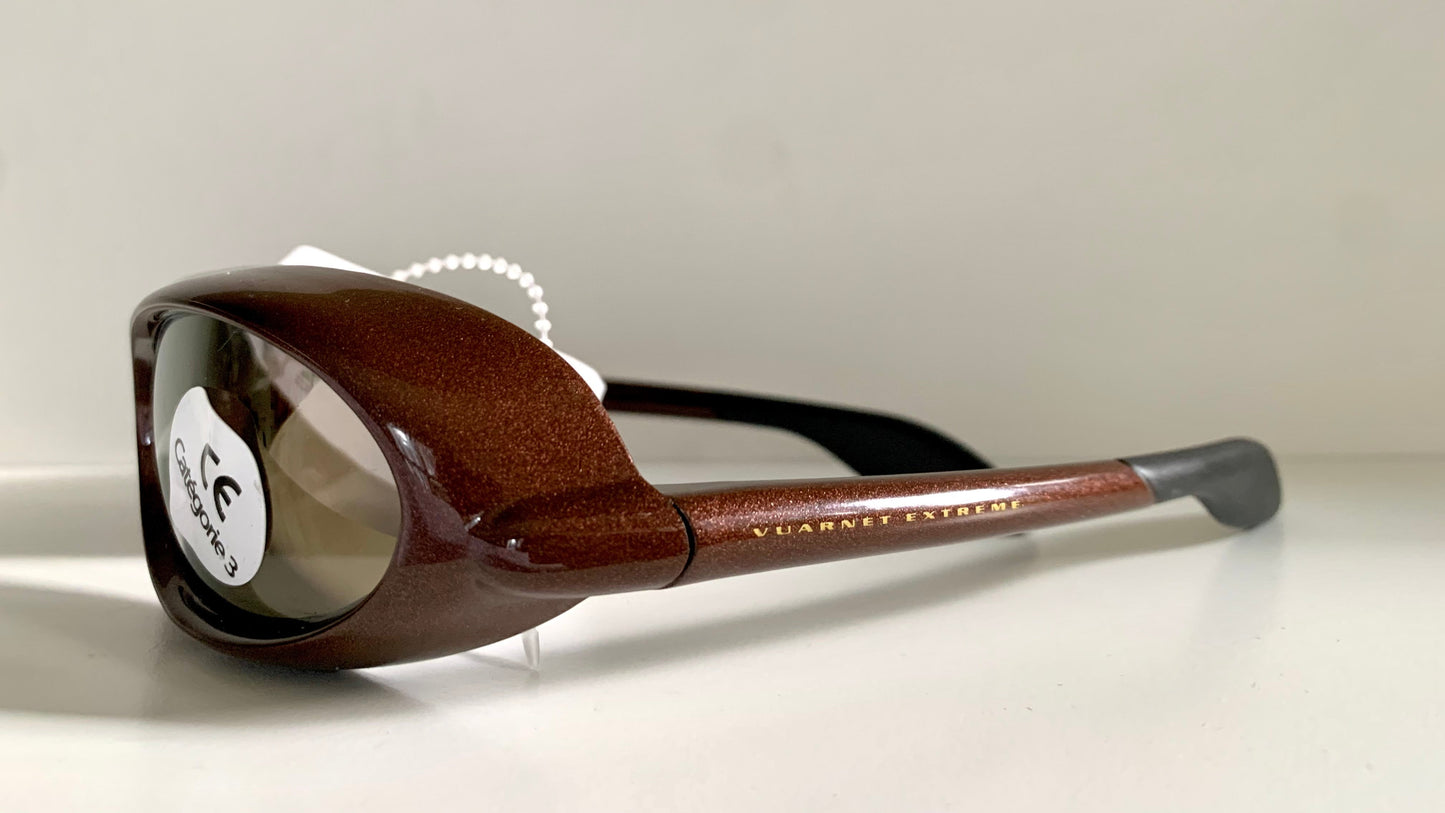 Vintage Vuarnet Extreme HERMIDAS 00s sunglasses - wrap mirrored frames made in France