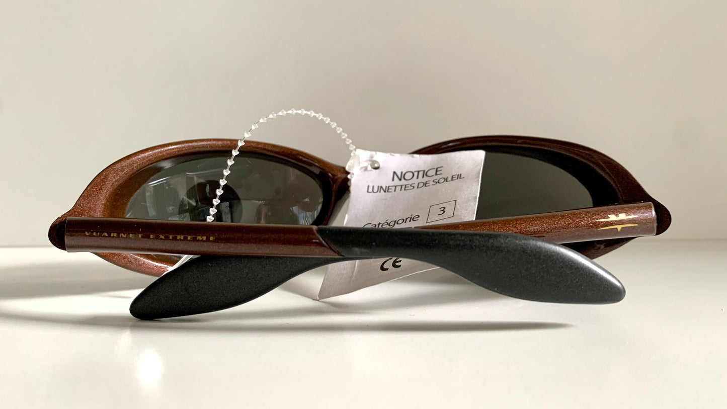 Vintage Vuarnet Extreme HERMIDAS 00s sunglasses - wrap mirrored frames made in France