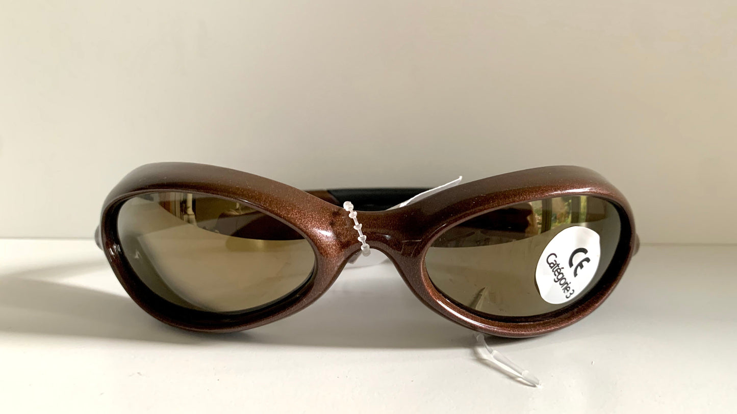 Vintage Vuarnet Extreme HERMIDAS 00s sunglasses - wrap mirrored frames made in France