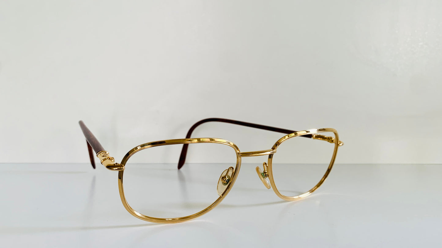 Christian Dior Vintage glasses - 2059 golden and brown frames