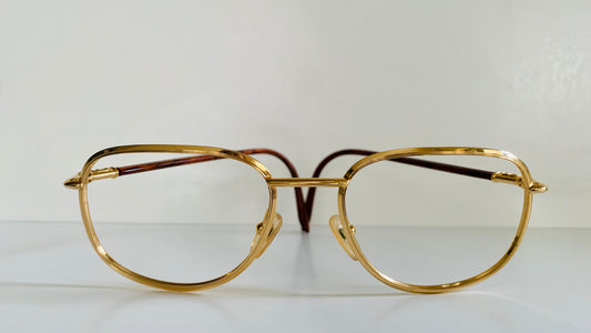 Christian Dior Vintage glasses - 2059 golden and brown frames