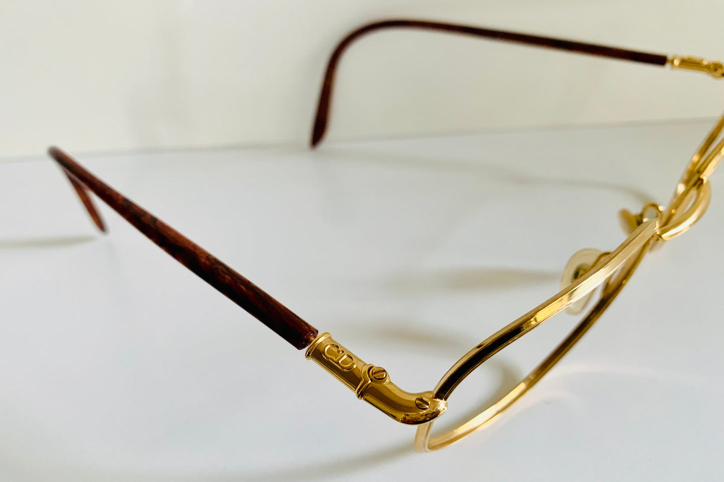 Christian Dior Vintage glasses - 2059 golden and brown frames