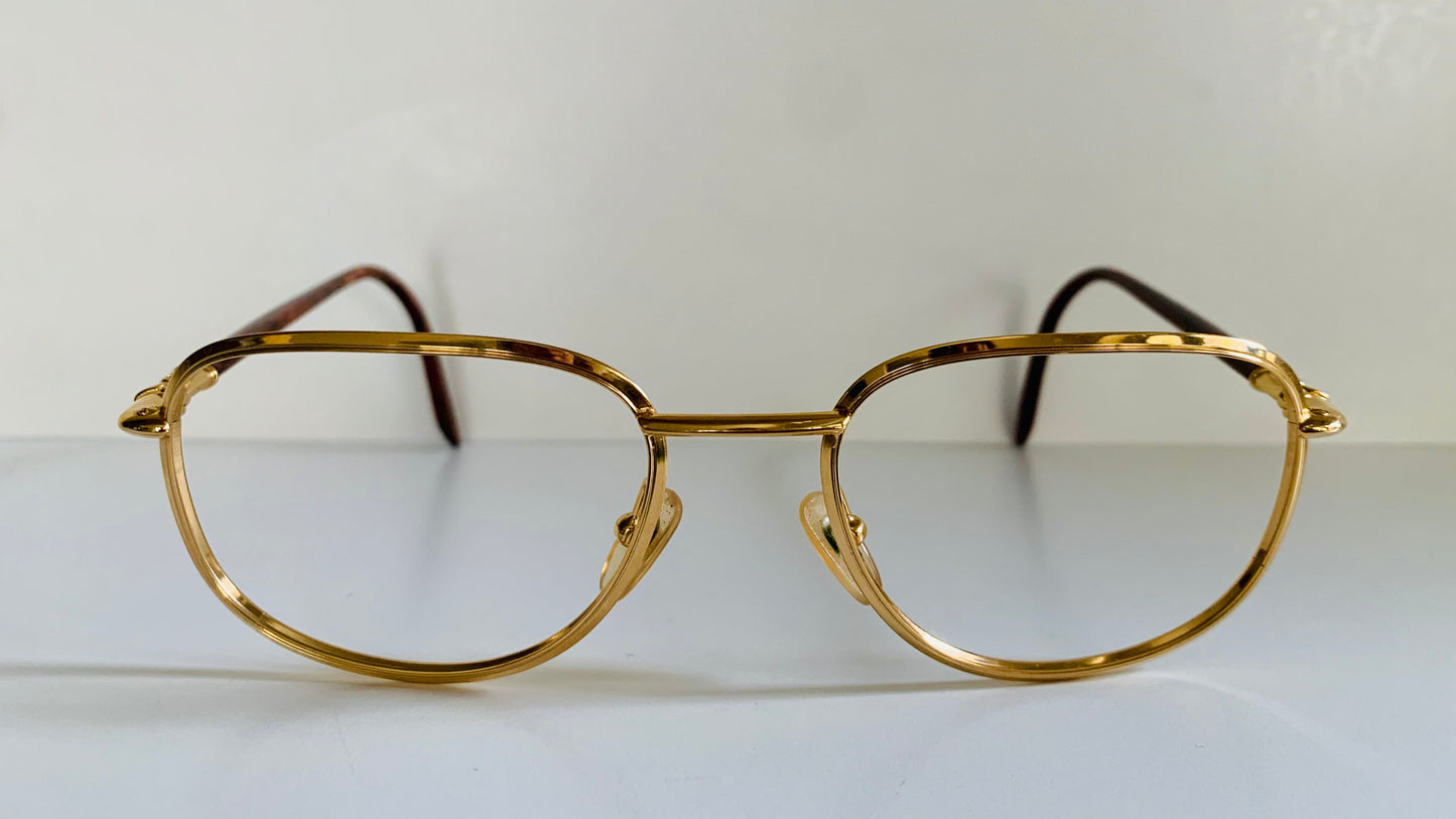 Christian Dior Vintage glasses - 2059 golden and brown frames