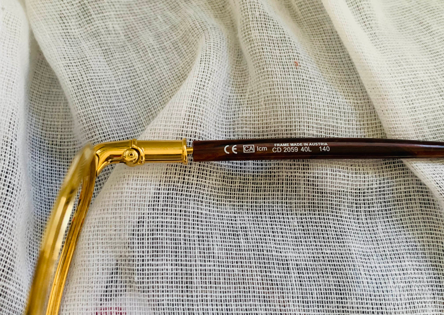 Christian Dior Vintage glasses - 2059 golden and brown frames