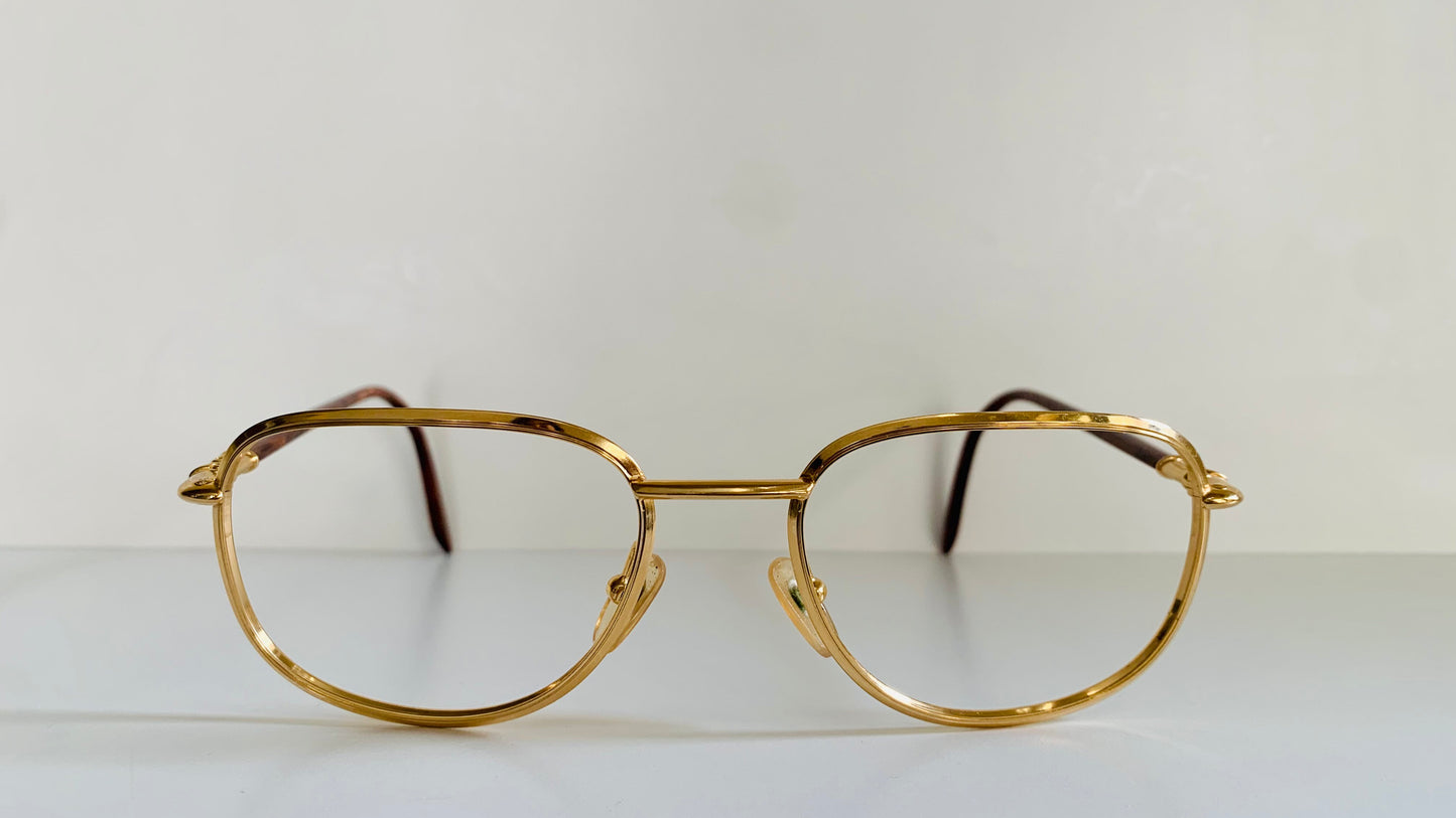 Christian Dior Vintage glasses - 2059 golden and brown frames