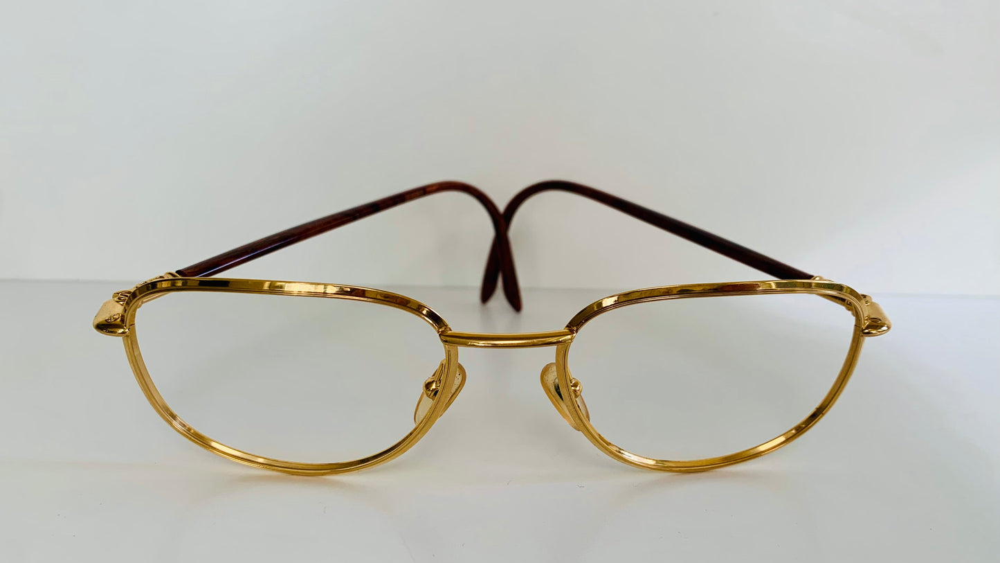 Christian Dior Vintage glasses - 2059 golden and brown frames