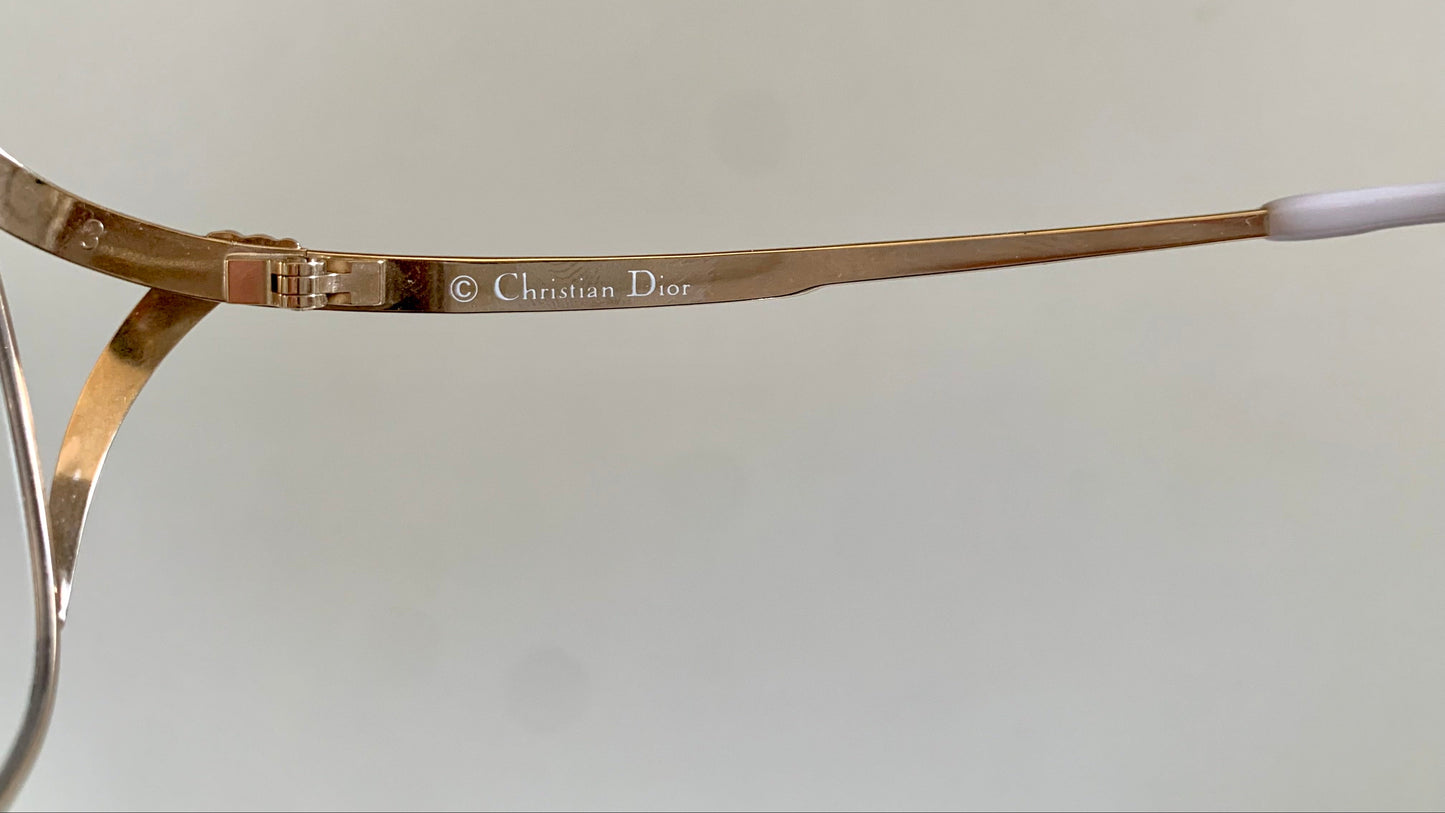 Christian Dior Vintage glasses - 2474 golden metal frames