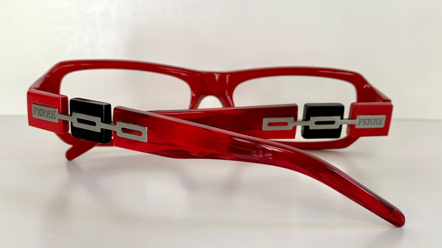 Vintage Gianfranco Ferre 00s frame - red square Y2K
