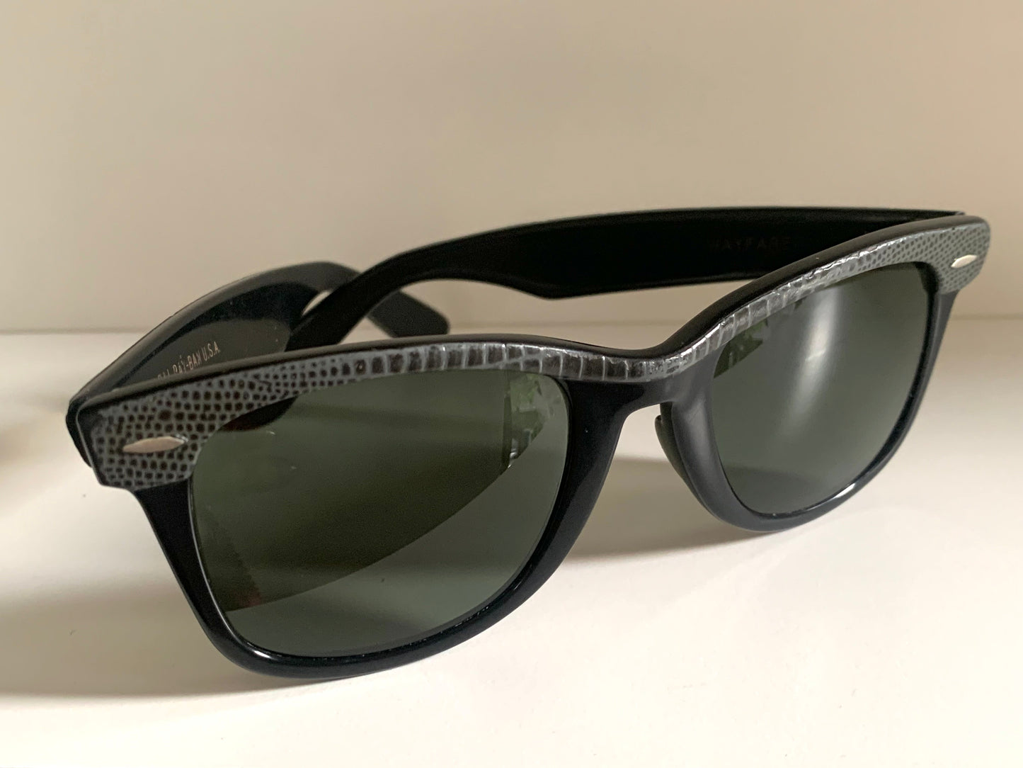 Ray Ban B&L USA vintage sunglasses - Wayfarer I Leathers