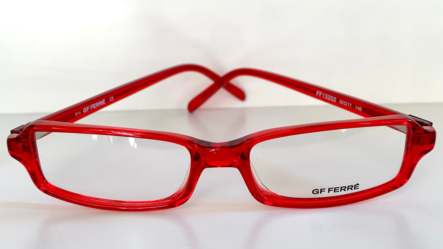 Vintage Gianfranco Ferre 00s frame - red square Y2K eyewear