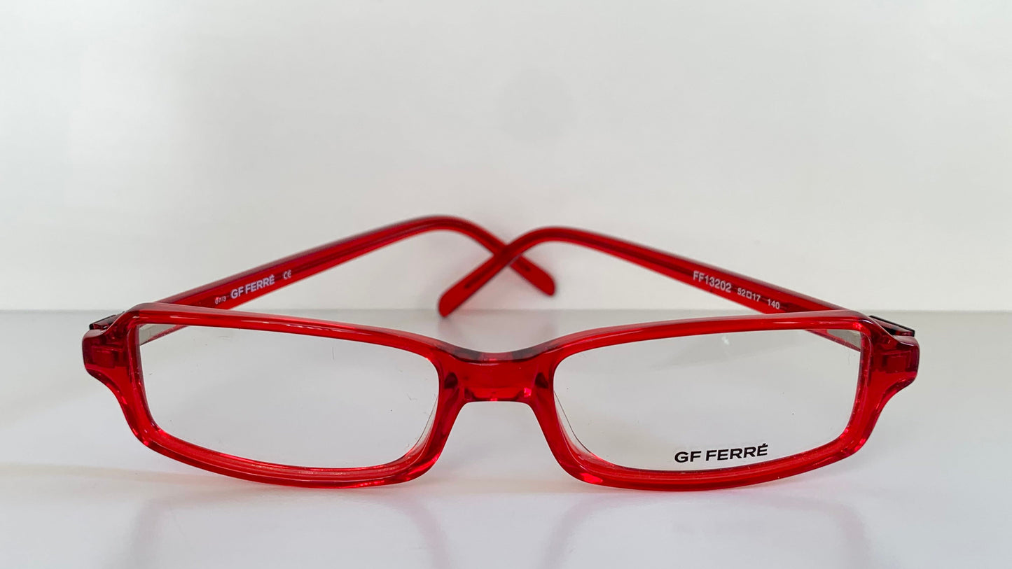 Vintage Gianfranco Ferre 00s frame - red square Y2K eyewear