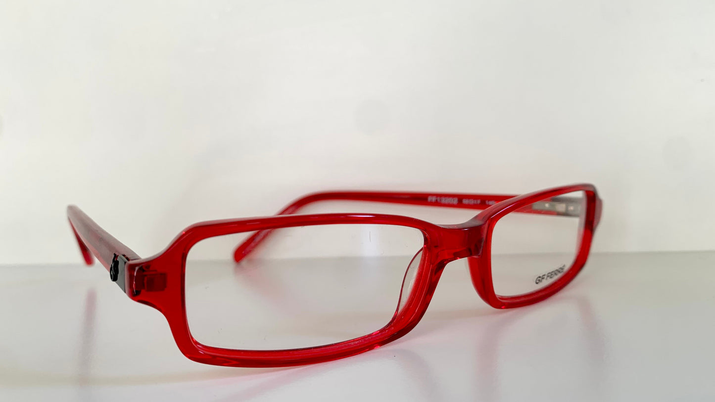 Vintage Gianfranco Ferre 00s frame - red square Y2K eyewear