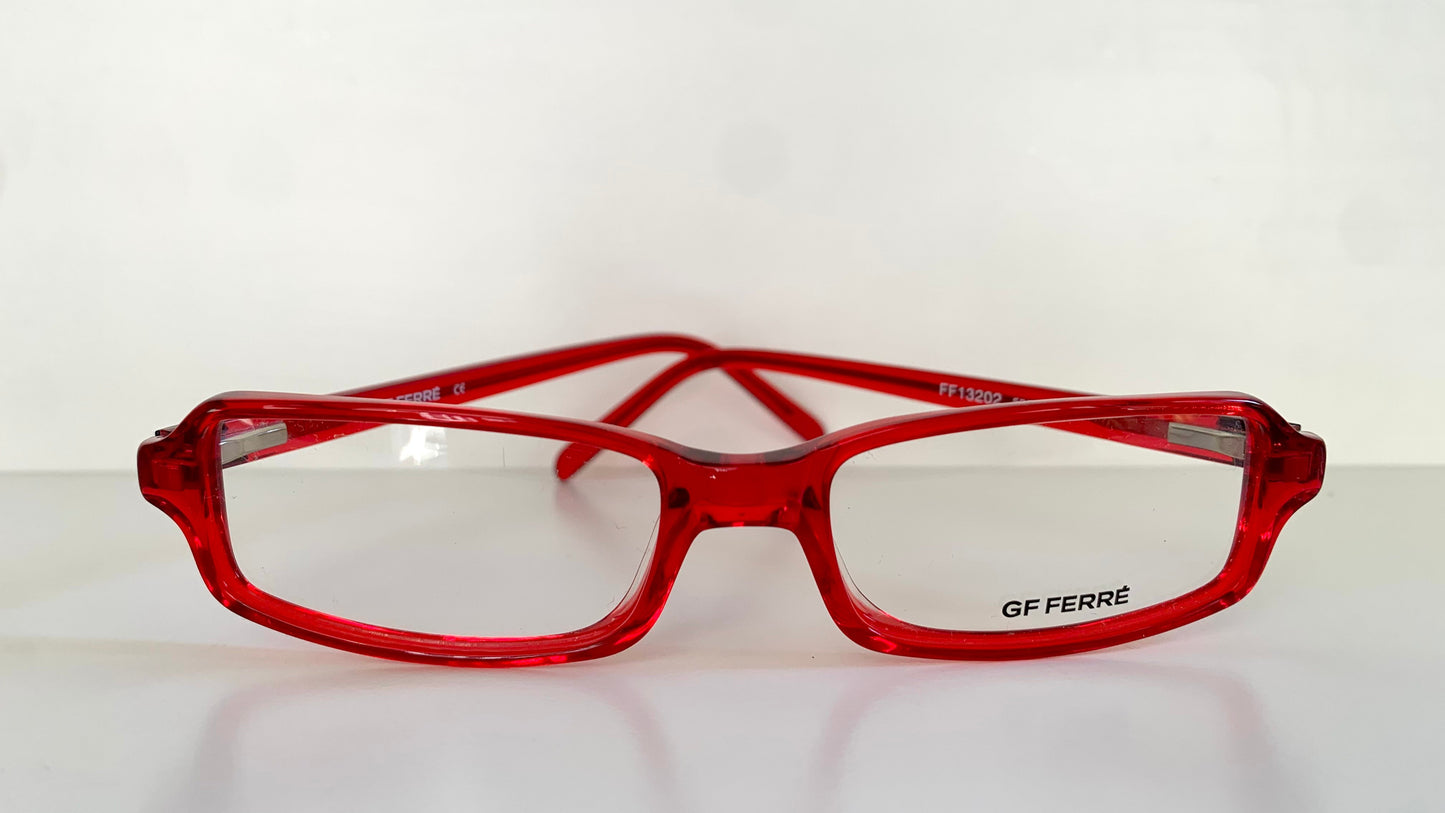 Vintage Gianfranco Ferre 00s frame - red square Y2K eyewear