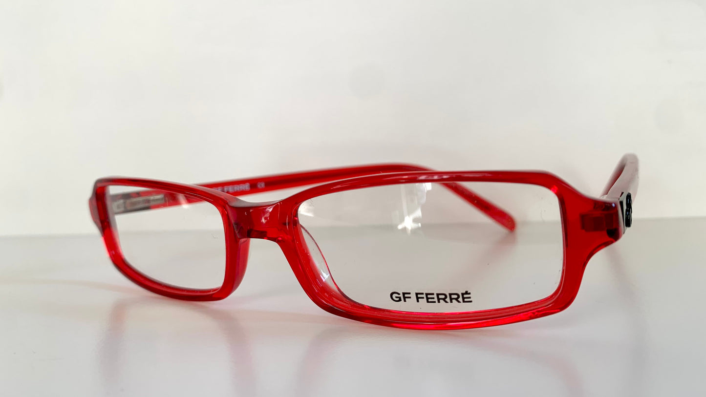Vintage Gianfranco Ferre 00s frame - red square Y2K eyewear