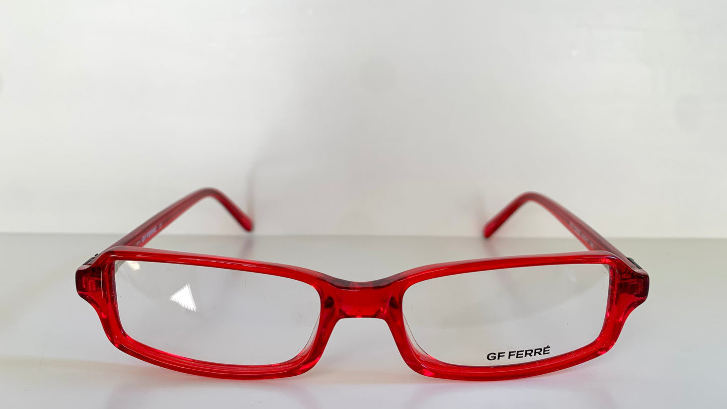 Vintage Gianfranco Ferre 00s frame - red square Y2K eyewear