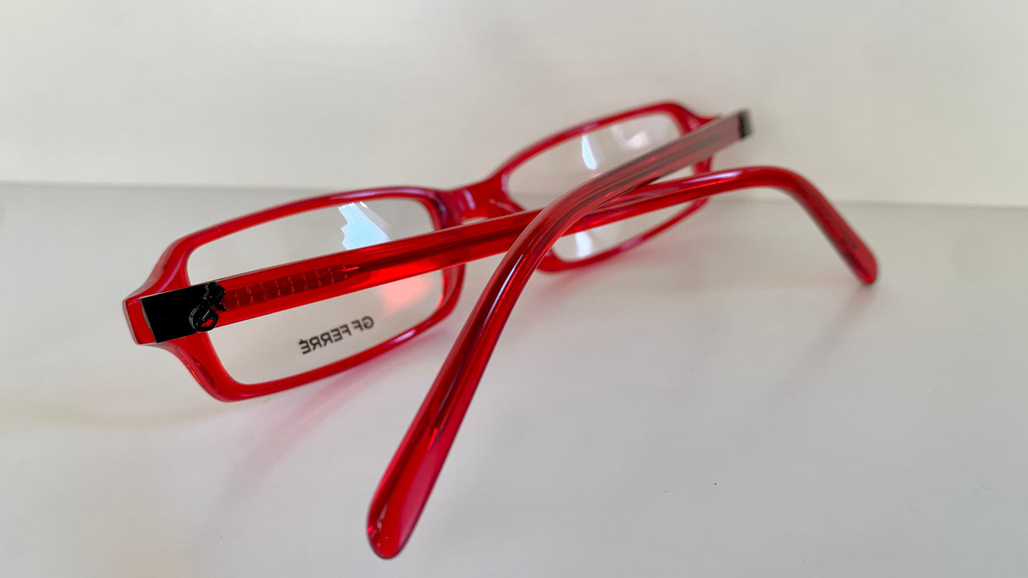 Vintage Gianfranco Ferre 00s frame - red square Y2K eyewear