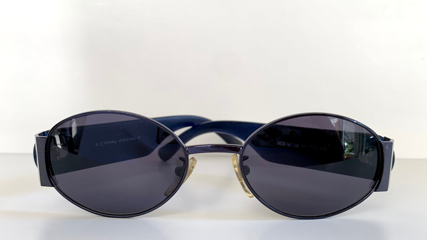 Von Furstenberg 90s vintage sunglasses - MF113 blue frames