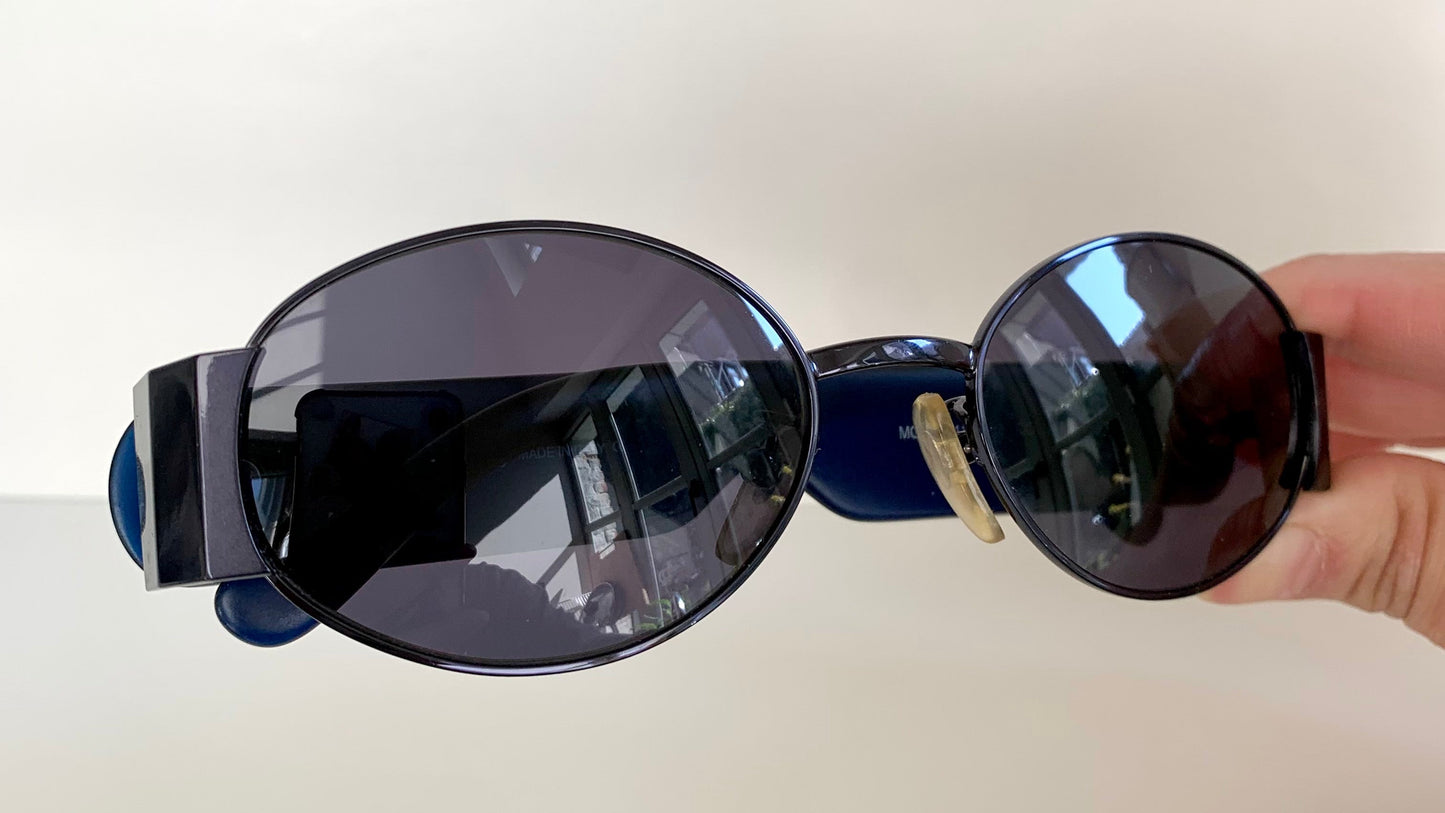 Von Furstenberg 90s vintage sunglasses - MF113 blue frames